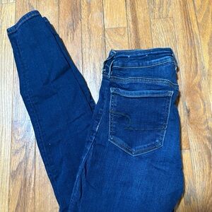 American Eagle Outfitters Dark Blue Skinny Jeans